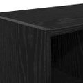 vidaXL Stojany na topánky 2 ks stohovateľné čierny dub 89,5x30x40 cm