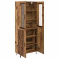 vidaXL Highboard 2 ks Staré drevo 69,5 x 34 x 180 cm Kompozitné drevo
