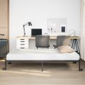 VidaXL Rám postele bez matraca Skladací Čierna 107x203 cm Oceľ