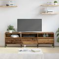 vidaXL TV skrinka so zásuvkou Staré drevo 150 x 30 x 45 cm