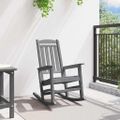 vidaXL Záhradná hojdacia stolička Svetlosivá 92 x 70 x 108cm HDPE