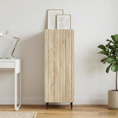 vidaXL Servírovacia skriňa Dub sonoma 34,5 x 33 x 92 cm