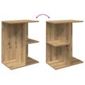 vidaXL Nočné stolíky 2 ks dub artisan 46,5x29x61 cm kompozitné drevo