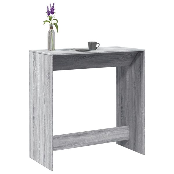 vidaXL Barový stôl sivý sonoma 102x50x103,5 cm kompozitné drevo