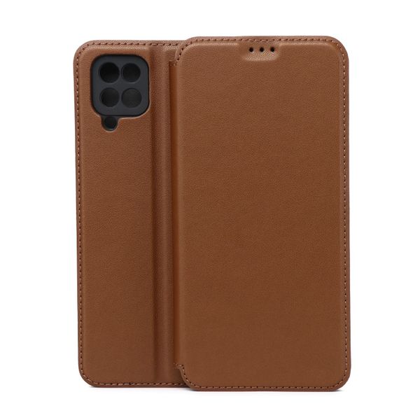 Puzdro Smart Touch pre Samsung Galaxy A12 / M12 hnedé