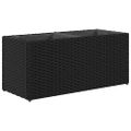 vidaXL Záhradné kvetináče 2 nádoby 2 ks čierne 72x30x32 cm polyratan