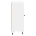 vidaXL Servírovacia skriňa Biela s vysokým leskom 66 x 34,5 x 90 cm