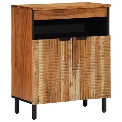 vidaXL Servírovacia skriňa Hnedá 60 x 33 x 75 cm Masívne mango drevo