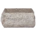 vidaXL Umývadlo sivé 30x30x13 cm mramor