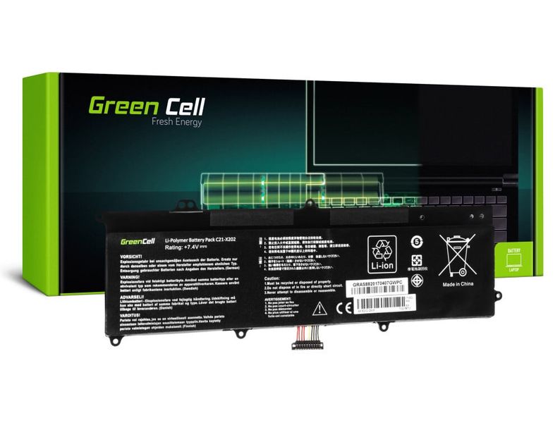 Green Cell AS88 batéria pre Asus X201E F201E VivoBook F202E Q200E S200E X202E