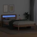 vidaXL Rám postele Hnedá 80 x 200 cm Masívne borovicové drevo