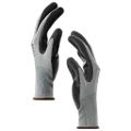 vidaXL Pracovné rukavice 24 ks Šedá a čierna 8 / m Polyester