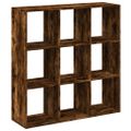 vidaXL Rozdeľovacia knižnica dymový dub 102x29x103,5 cm kompoz. drevo