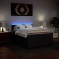 vidaXL Boxspring posteľ s matracom čierna 140x200 cm umelá koža