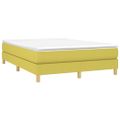 vidaXL Posteľný rám s boxspringom zelená 140x200 cm látka