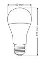 LED žiarovka 15W 1410lm A60 E27 6500K TRIXLINE
