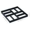 vidaXL Forma na chodník 2 ks 40x40x4 cm plast
