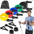 Sada silových gum na cvičenie - Power Tube Set, 5-30 kg, 5 gum, REBEL ACTIVE