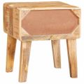 vidaXL Koncový stôl Hnedá 40 x 32 x 46 cm Masívne mango drevo