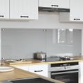 vidaXL Kuchynský obklad 2 ks Svetlosivá 80 x 50 cm tvrdené sklo