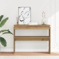vidaXL Konzolový stolík Artisan Dub 102x30x80 cm Konštruktérske drevo