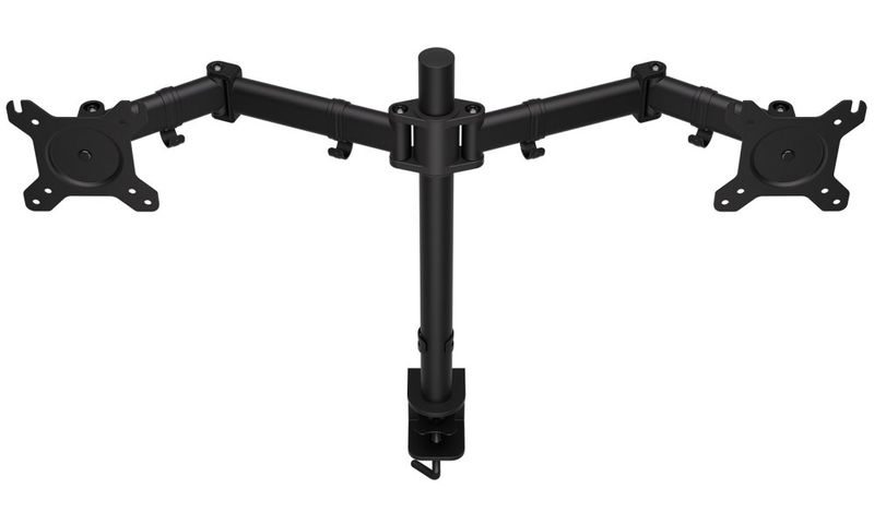 Endorfy držák monitorů Atlas Double (Atlas 200) / dvojitý / max. 8 kg a 27" každé rameno / pivot / VESA Držák, VESA, stolní, pro dva monitory, úhloprícka až 27", nosnost 2× 8kg, náklon, otácení, kov, cerný