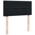vidaXL Osmanský rám postele s matracom čierna 90x190 cm zamat