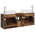 vidaXL Set kabinetov do kúpeľne 3 ks Staré drevo 53 x 34,5 x 63 cm
