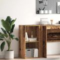 vidaXL Knižnica staré drevo 40x24x176 cm kompozitné drevo