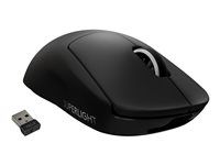 Myš - optická - 5 tlačidiel - bezdrôtová - 2,4 GHz - prijímač USB Logitech LIGHTSPEED - čierna