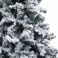 vidaXL Zasnežený umelý vianočný stromček zelený 300 cm PVC