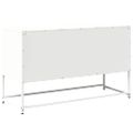 vidaXL TV skrinka biela 100,5x39x60,5 cm oceľ