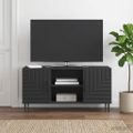 vidaXL TV skrinka Čierna 102 x 34,5 x 50 cm Kompozitné drevo