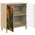 vidaXL Servírovacia skriňa ZAANDAM Sonoma 69 x 33 x 75 cm
