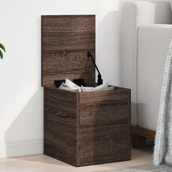 vidaXL Úložný box hnedý dub 30x35x35 cm kompozitné drevo