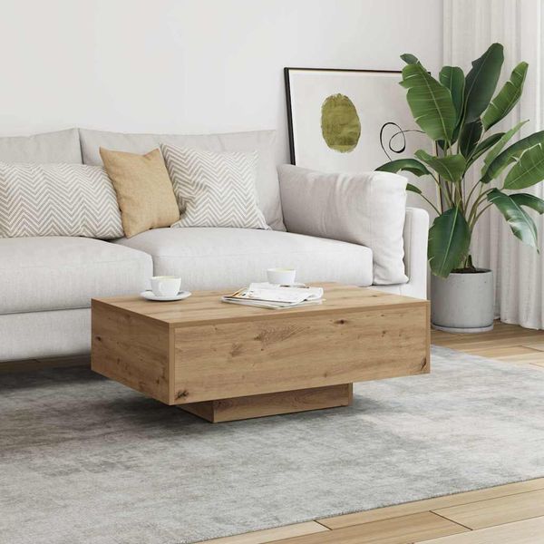 vidaXL Konferenčný stolík dub artisan 85x55x31 cm kompozitné drevo