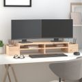 vidaXL Stojan na monitor 100x27,5x15 cm masívna borovica