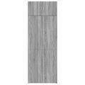 vidaXL Úložná lavička sivá sonoma 80x42,5x225 cm kompozitné drevo