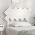 vidaXL Čelo postele biele 104x3x80,5 cm masívna borovica