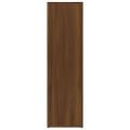 vidaXL Komoda hnedý dub 80x30x106 cm spracované drevo
