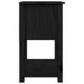 vidaXL Nočné stolíky 2 ks čierne 40x35x61,5cm masívne borovicové drevo