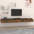 vidaXL Nástenné skrinky 2 ks dymový dub 102x30x20 cm spracované drevo