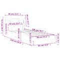 vidaXL Rám postele Viana bez matraca kapučínový 80x200 cm umelá koža