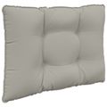 vidaXL Vankúš na vonkajšiu pohovku Polyester Sivá 60 x 50,5 cm