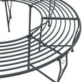 vidaXL Stromová lavička 8-Počet miest Ø 160 x 44 cm Oceľ