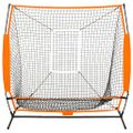 vidaXL Tréningová sieť na baseball čierna 174x76x158,5 cm