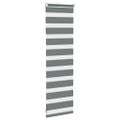 vidaXL Zebra roleta tmavošedá 45x100 cm šírka látky 40,9 cm polyester