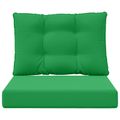 vidaXL Vankúš na vonkajšiu pohovku Polyester Zelená 60 x 50,5 cm