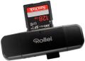 Rollei čítačka kariet 2-v-1 SD a microSD, SD, microSD, USB-A, USB-C, USB 3.0, OTG, 85 MB/s