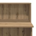 vidaXL Recepčný stôl dub artisan 100x50x103,5 cm kompozitné drevo